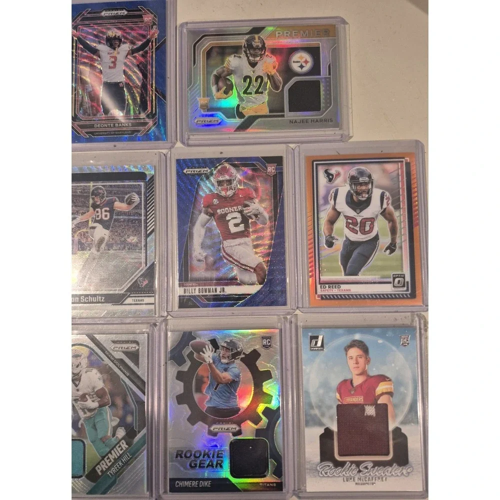 Football Card Lot All Numbered And Jersey Cards Love Hill Tagovailoa Schultz Etc
